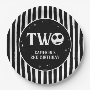 Jack Skellington 2nd Birthday - TWO Paper Plate