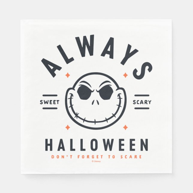 Jack Skellington - Always Halloween Napkin (Front)