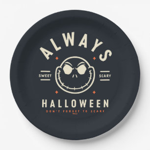 Jack Skellington - Always Halloween Paper Plate