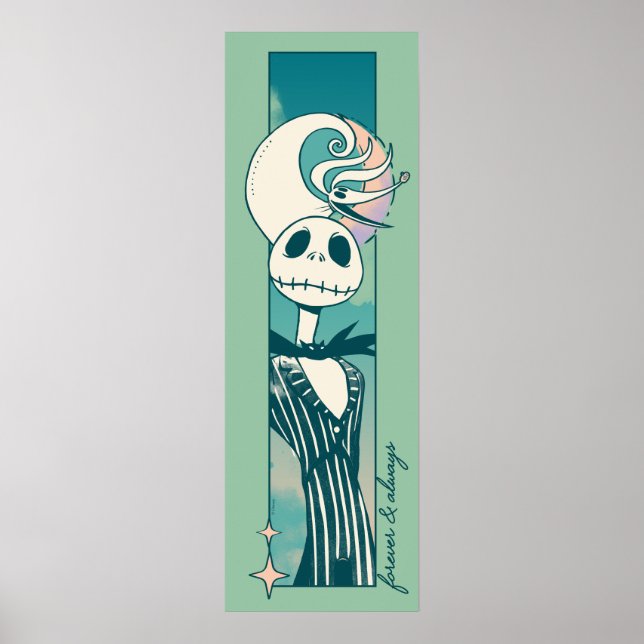 Jack Skellington and Zero - Forever & Always Poster (Front)