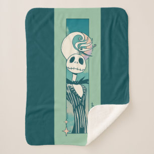 Jack Skellington and Zero - Forever & Always Sherpa Blanket