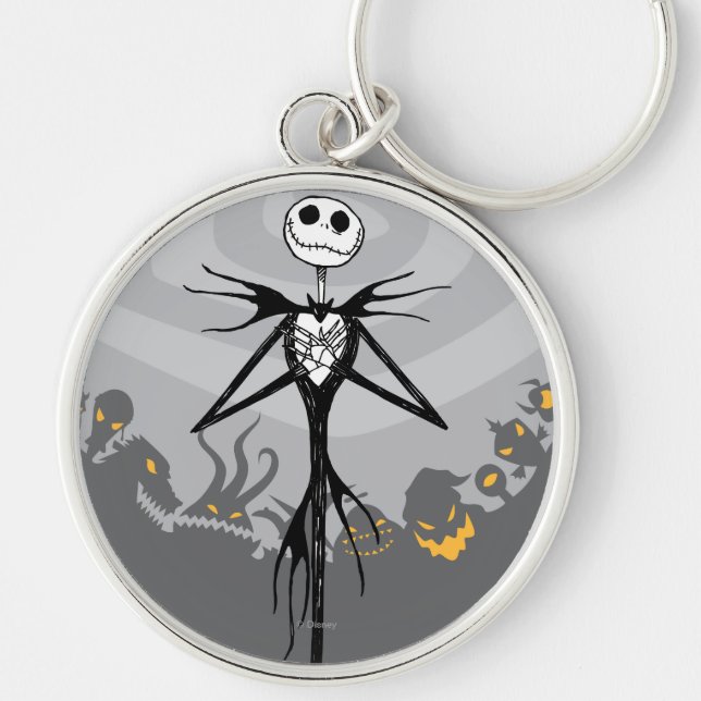 Jack Skellington | Cemetery Fence Keychain (Front)
