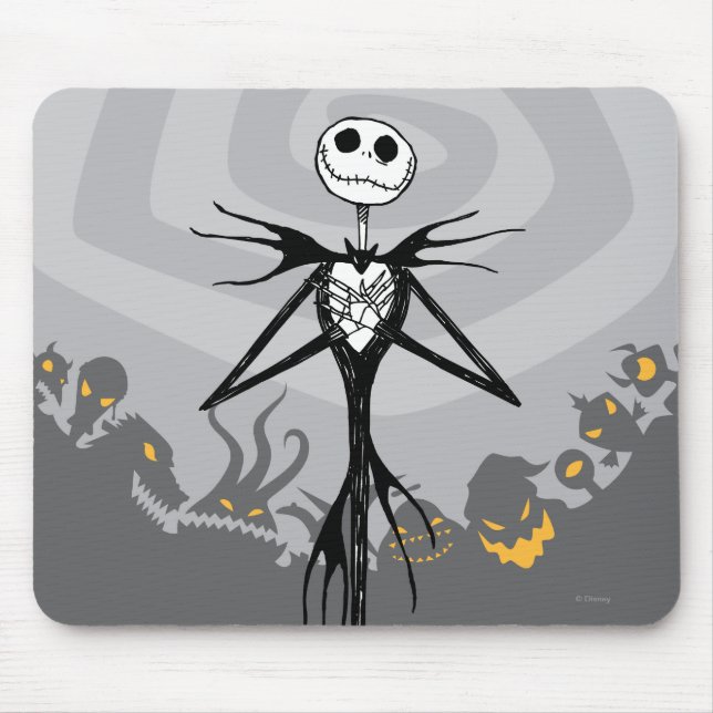 Jack Skellington | Cemetery Fence Mouse Pad (Front)