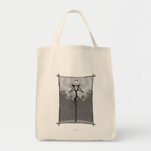 Jack Skellington   Cemetery Fence Tote Bag