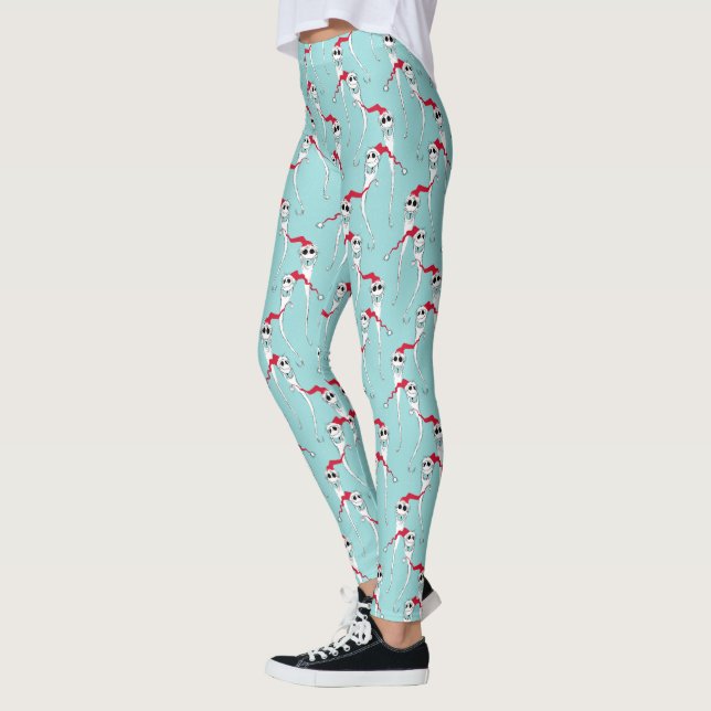 Jack Skellington Christmas Pattern Leggings (Left)