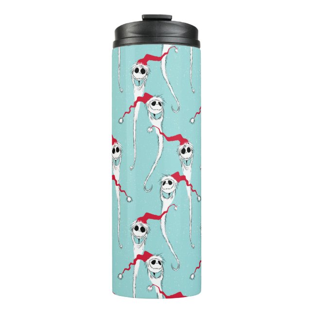 Jack Skellington Christmas Pattern Thermal Tumbler (Front)