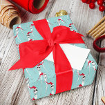 Jack Skellington Christmas Pattern Wrapping Paper<br><div class="desc">This pattern features Jack Skellington wearing a Santa hat.</div>