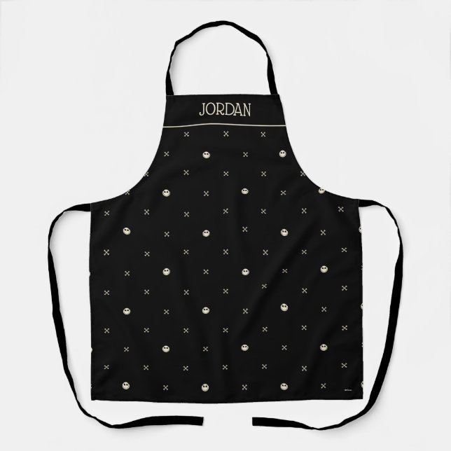 Jack Skellington & Cross Bones Pattern Apron (Front)