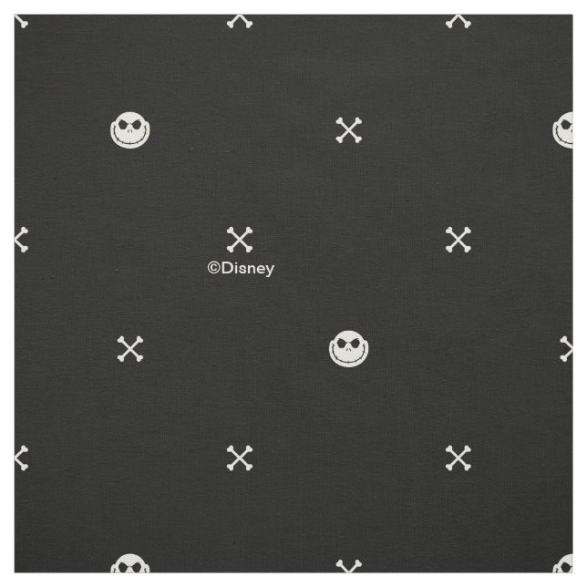 Jack Skellington & Cross Bones Pattern Fabric (Swatch)