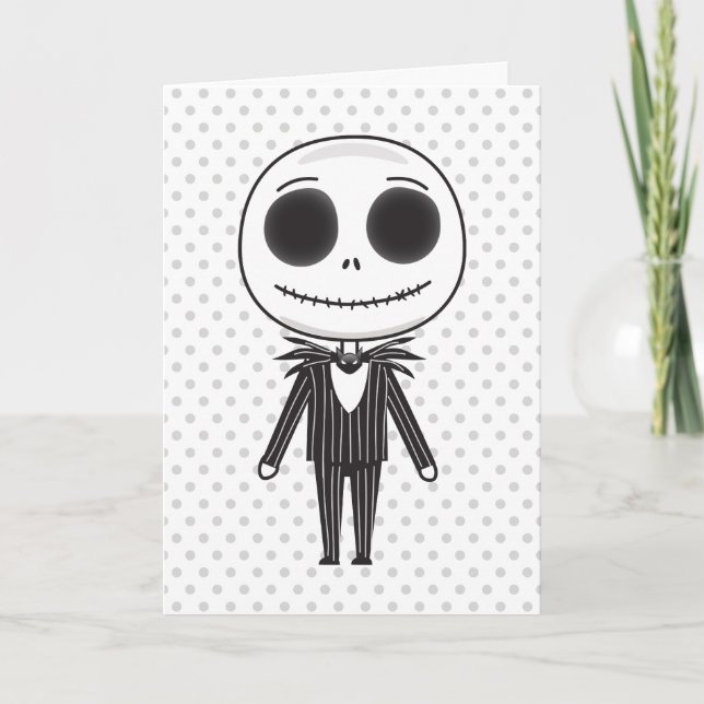 Jack Skellington Emoji Holiday Card (Front)