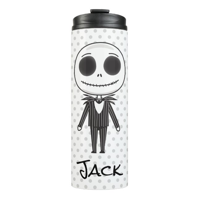 Jack Skellington Emoji Thermal Tumbler (Front)