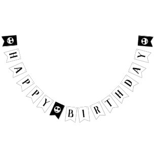 Jack Skellington First Birthday Bunting Flags