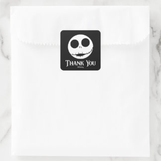 Jack Skellington First Birthday - Thank You Square Sticker