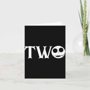 Jack Skellington First Birthday Two Baby Card
