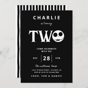 Jack Skellington First Birthday - TWO Invitation