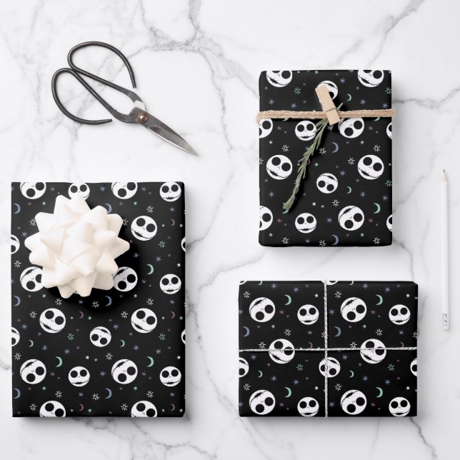 Jack Skellington First Birthday Wrapping Paper Sheet (Front)