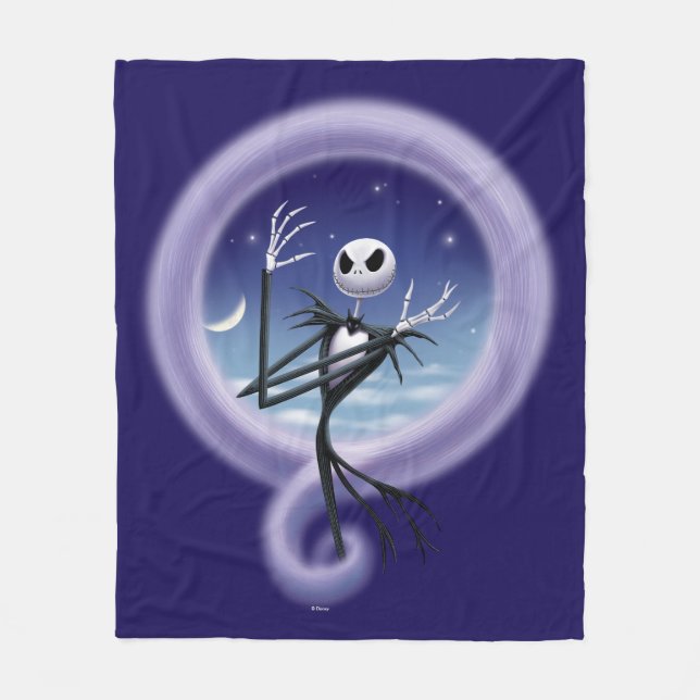 Jack Skellington | Grin and Share It Fleece Blanket (Front)