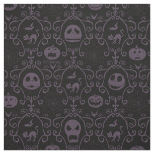 Jack Skellington Halloween Filigree Pattern Fabric
