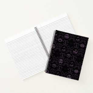 Jack Skellington Halloween Filigree Pattern Notebook