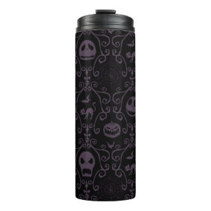 Jack Skellington Halloween Filigree Pattern Thermal Tumbler
