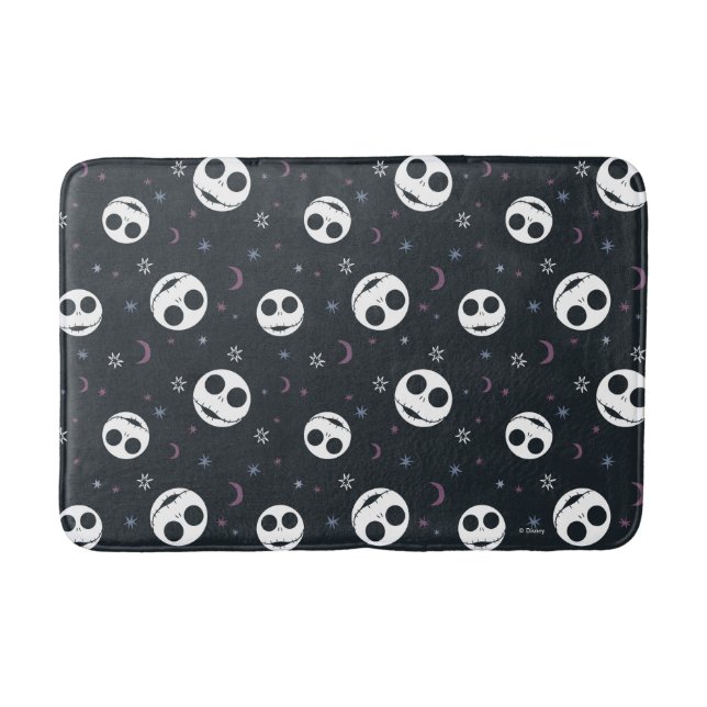 Jack Skellington Head & Stars Pattern Bath Mat (Front)