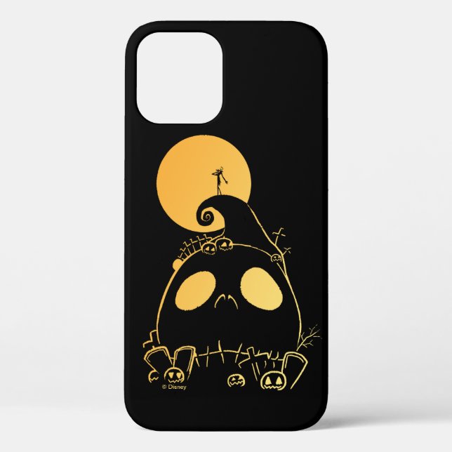 Jack Skellington on Jack Themed Spiral Hill Case-Mate iPhone Case (Back)