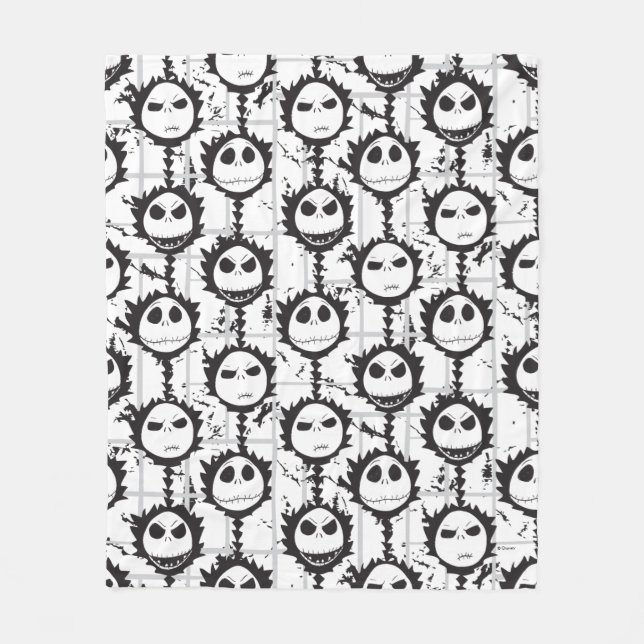 Jack Skellington - Pattern Fleece Blanket (Front)