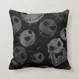 Jack Skellington Pattern Throw Pillow