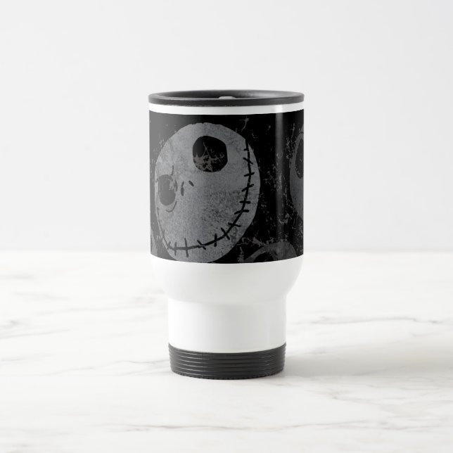 Jack Skellington Pattern Travel Mug (Center)