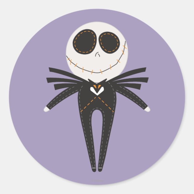 Jack Skellington Pook-a-Looz Classic Round Sticker (Front)