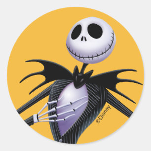 Jack Skellington   Posing Classic Round Sticker