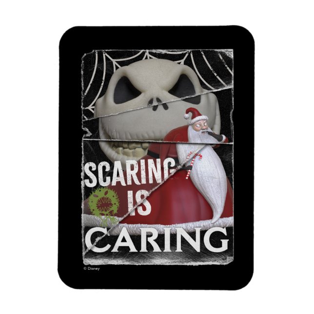 Jack Skellington & Santa | Scaring is Caring Magnet (Vertical)