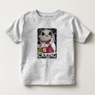 Jack Skellington & Santa   Scaring is Caring Toddler T-shirt