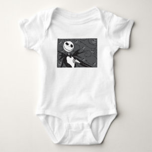 Jack Skellington   Skellington Background Baby Bodysuit