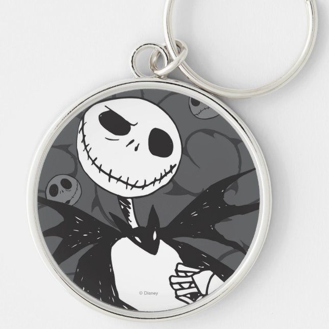 Jack Skellington | Skellington Background Keychain (Front)
