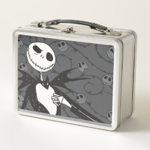 Jack Skellington   Skellington Background Metal Lunch Box