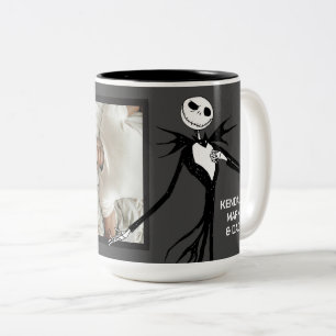Jack Skellington Skellington Photo Two-Tone Coffee Mug