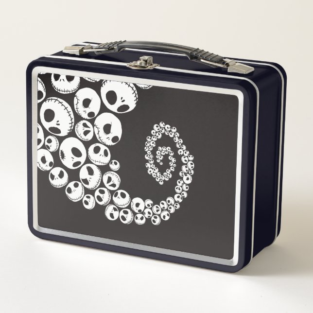 Jack Skellington | Skull Swirl Metal Lunch Box (Front)