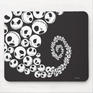 Jack Skellington   Skull Swirl Mouse Pad