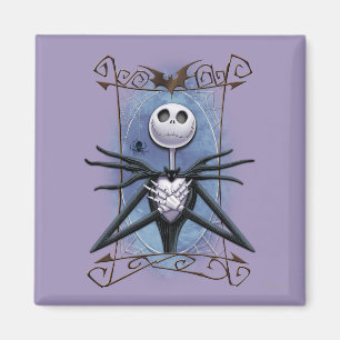 Jack Skellington   Spider Web Frame Magnet