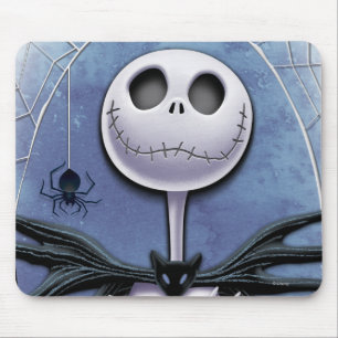 Jack Skellington   Spider Web Frame Mouse Pad