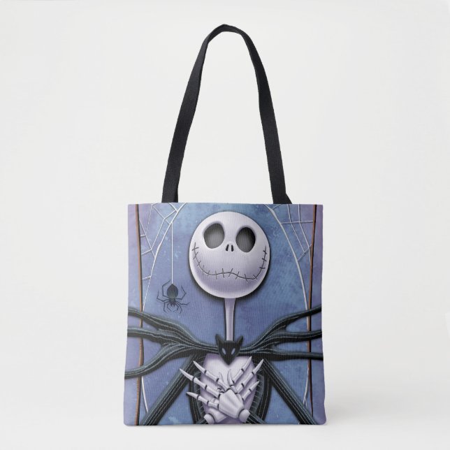 Jack Skellington | Spider Web Frame Tote Bag (Front)