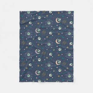 Jack Skellington Sun, Moon, & Stars Tarot Pattern Fleece Blanket