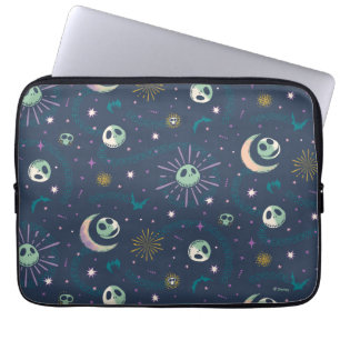 Jack Skellington Sun, Moon, & Stars Tarot Pattern Laptop Sleeve