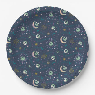 Jack Skellington Sun, Moon, & Stars Tarot Pattern Paper Plate