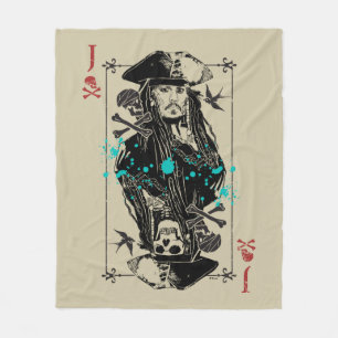 Jack Sparrow - A Wanted Man Fleece Blanket