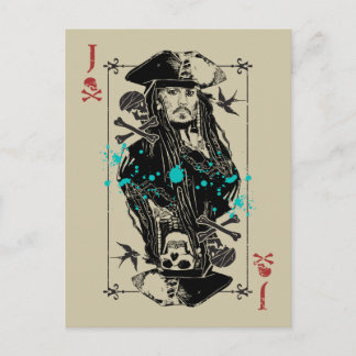 Jack Sparrow - A Wanted Man Postcard