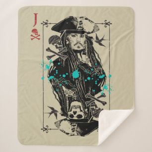 Jack Sparrow - A Wanted Man Sherpa Blanket