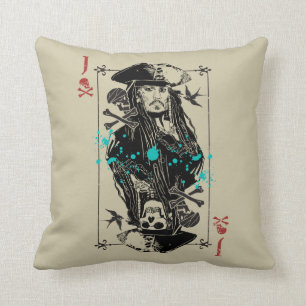 Jack Sparrow - A Wanted Man Throw Pillow