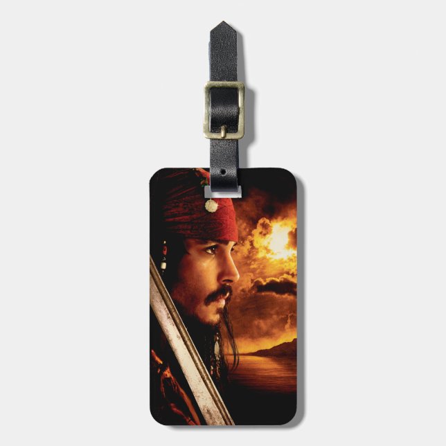 Jack Sparrow Side Face Shot Luggage Tag (Front Vertical)